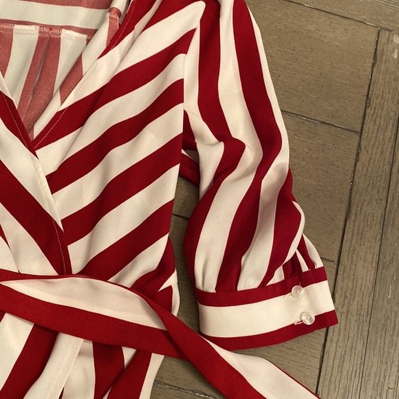 Red Stripes Midi-Dress - Picture 4 of 6